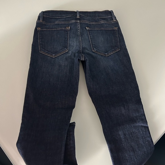 Frame Denim Women's Indigo Straight Leg Jeans - Picture 5 of 7